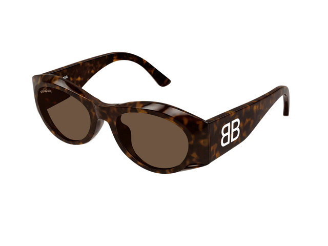 Сонцезахисні окуляри BALENCIAGA BB0396SK 002 55 мм TINTED BROWN