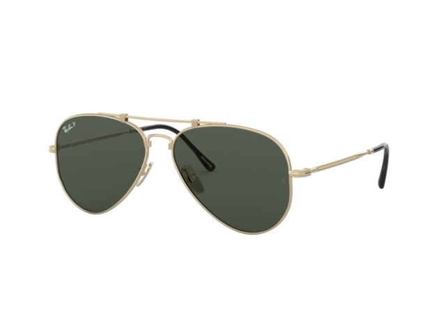 Сонцезахисні окуляри Ray-Ban Aviator Titanium RB 8125M 9143 58 мм. TINTED GREEN POLAR