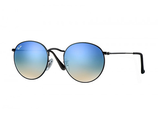 Сонцезахисні окуляри Ray-Ban Round Metal Flat Lenses RB3447N 002/4O 50 мм. MIRROR GRADIENT BLUE
