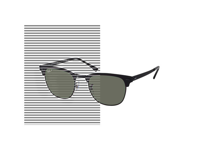 Сонцезахисні окуляри Ray-Ban Highstreet RB3716 186/58 3P 51 мм. TINTED GREEN POLAR. Фото 3