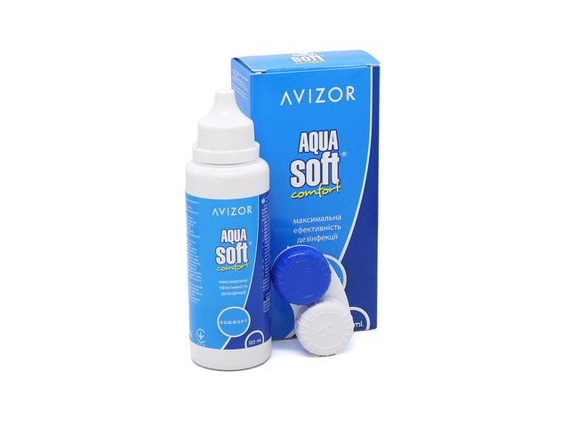 РОЗЧИН ДЛЯ ЛІНЗ AVIZOR AQUA SOFT 120 мл.