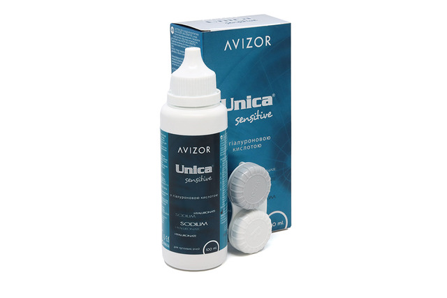 РОЗЧИН ДЛЯ ЛІНЗ AVIZOR UNICA SENSITIVE 100 мл.