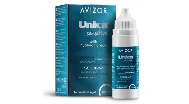 РОЗЧИН ДЛЯ ЛІНЗ AVIZOR UNICA SENSITIVE 60 мл.