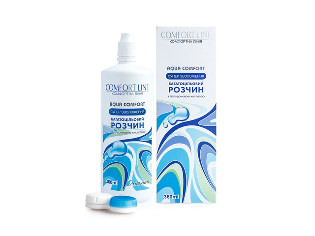 РОЗЧИН ДЛЯ ЛІНЗ AQUA COMFORT 360 мл.