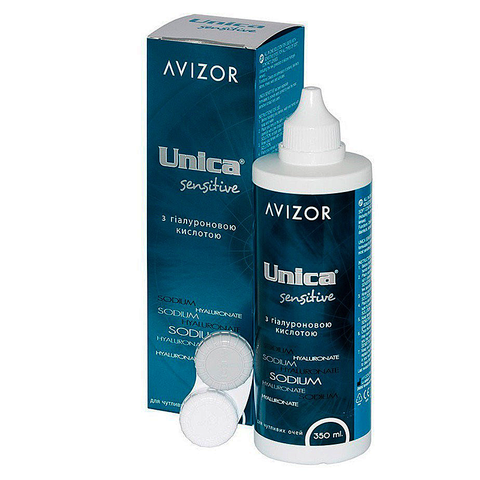 РОЗЧИН ДЛЯ ЛІНЗ AVIZOR UNICA SENSITIVE 350 мл.