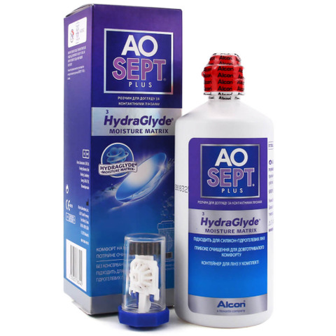 ПЕРОКСИДНИЙ РОЗЧИН ДЛЯ ЛІНЗ AOSept Plus Hydraglyde 360 ml