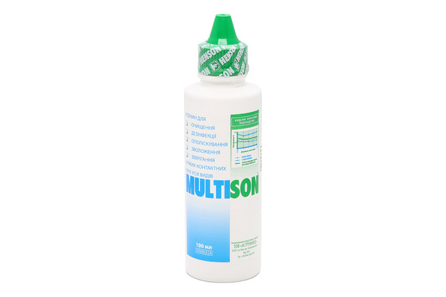 РОЗЧИН ДЛЯ ЛІНЗ MULTISON 100 мл.