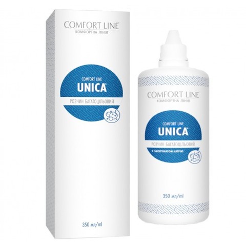 РОЗЧИН ДЛЯ ЛІНЗ UNICA COMFORT LINE 350 мл.