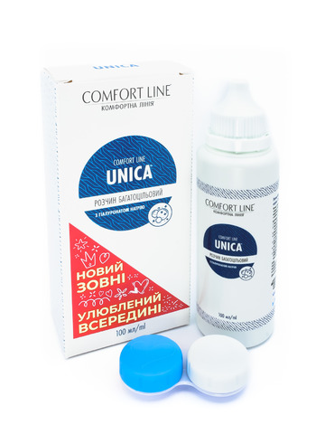 РОЗЧИН ДЛЯ ЛІНЗ UNICA COMFORT LINE 100 мл.