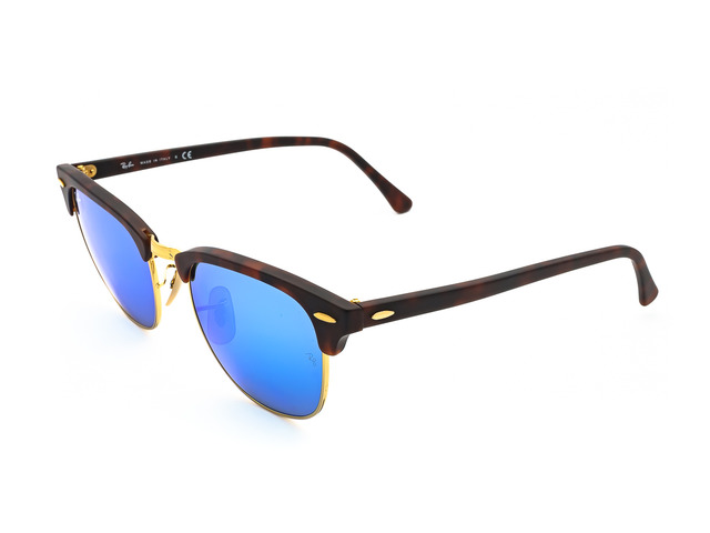 Сонцезахисні окуляри Ray-Ban Clubmaster Flash Lenses RB 3016 1145/17 51 мм. MIRROR BLUE