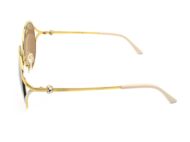 Сонцезахисні окуляри Cartier CT0226SA 002 59 мм.MIRROR BROWN. Фото 3