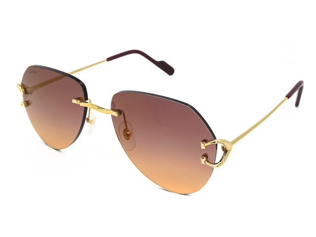 Сонцезахисні окуляри Cartier CT0001СS 014 M 57 мм. GRADIENT PINK GOLD