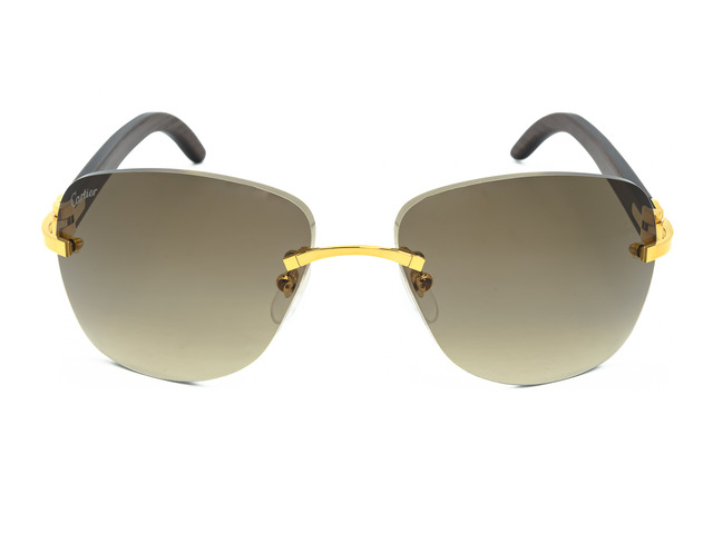 Сонцезахисні окуляри Cartier CT0014RS 001 58 мм. GRADIENT BROWN