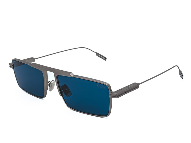 Сонцезахисні окуляри ZEGNA EZ 0233 17V 57 мм TINTED BLUE. Фото 2