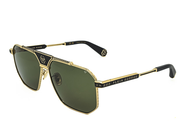 Сонцезахисні окуляри Philipp Plein SPP152V 0302 63 мм TINTED GREEN. Фото 2