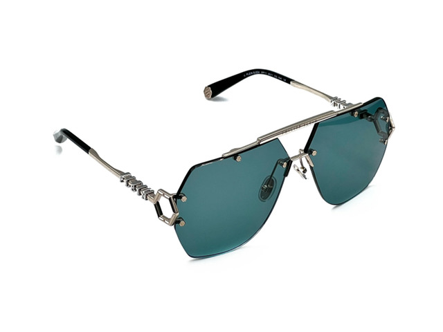 Сонцезахисні окуляри Philipp Plein SPP111 0340 66 мм TINTED GREEN. Фото 3
