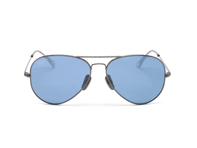 Сонцезахисні окуляри Ray-Ban Aviator Titanium RB 8089 165/S2 58 мм TINTED BLUE POLAR