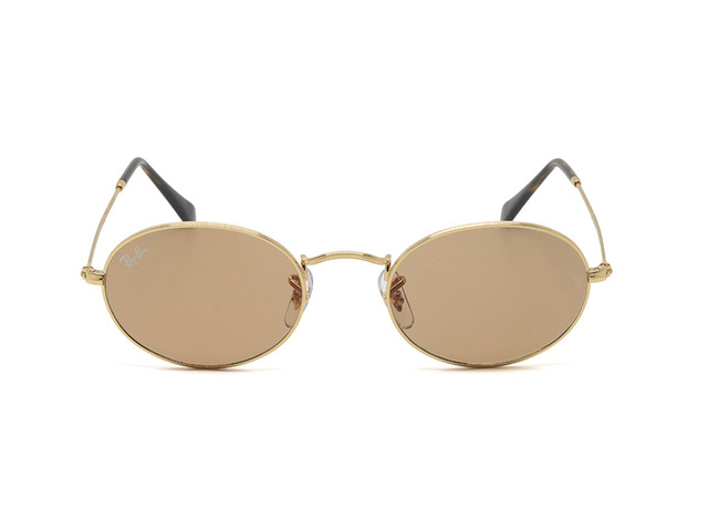 Сонцезахисні окуляри Ray-Ban Oval Flat Lenses RB 3547 001/53 51 мм. TINTED BROWN