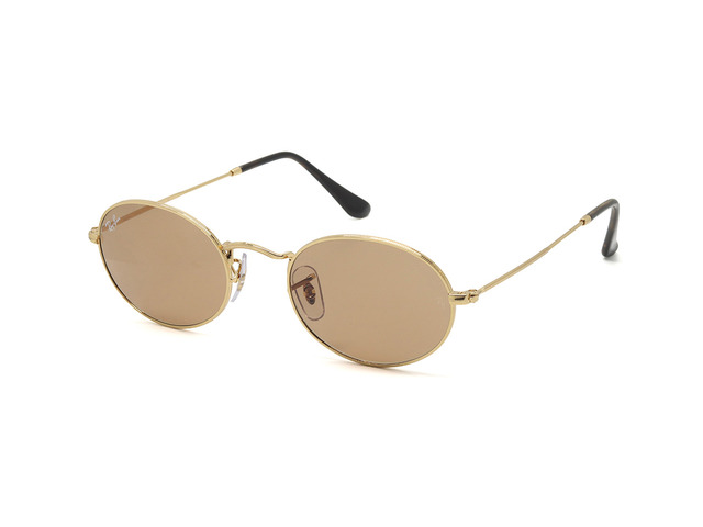 Сонцезахисні окуляри Ray-Ban Oval Flat Lenses RB 3547 001/53 51 мм. TINTED BROWN