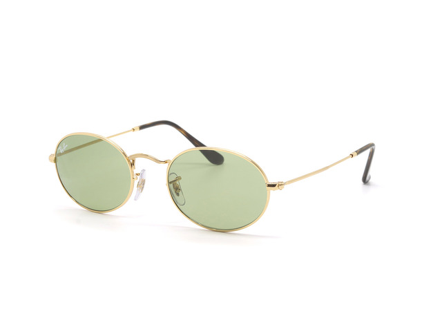 Сонцезахисні окуляри Ray-Ban Oval Flat Lenses RB 3547 001/4E 51 мм. TINTED GREEN