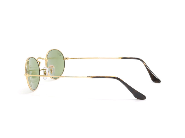 Сонцезахисні окуляри Ray-Ban Oval Flat Lenses RB 3547 001/4E 51 мм. TINTED GREEN. Фото 3