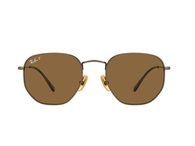 Сонцезахисні окуляри Ray-Ban Hexagonal Titanium RB 8148 920757 51 мм TINTED BROWN POLAR