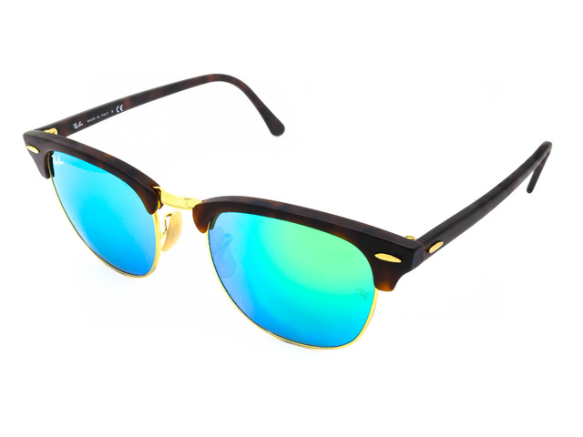 Сонцезахисні окуляри Ray-Ban Clubmaster Flash Lenses RB 3016 1145/19 51 мм. MIRROR GREEN