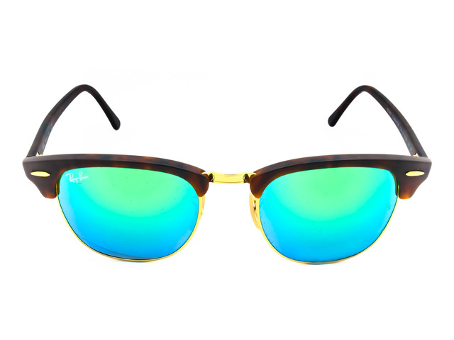 Сонцезахисні окуляри Ray-Ban Clubmaster Flash Lenses RB 3016 1145/19 51 мм. MIRROR GREEN