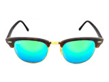 Сонцезахисні окуляри Ray-Ban Clubmaster Flash Lenses RB 3016 1145/19 51 мм. MIRROR GREEN