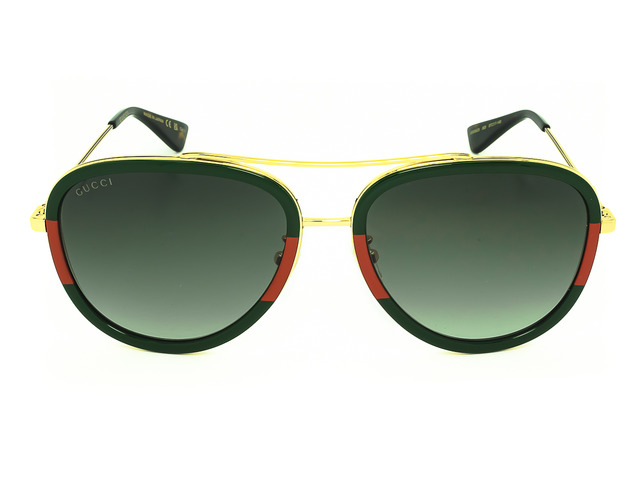 Сонцезахисні окуляри GUCCI GG0062S 003 57 мм. GRADIENT GREEN