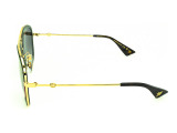Сонцезахисні окуляри GUCCI GG0062S 003 57 мм. GRADIENT GREEN. Фото 3