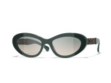 Сонцезахисні окуляри CHANEL 5538-Q c.1459/S3 54мм. GRADIENT GREEN. Фото 2