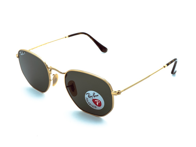 Сонцезахисні окуляри Ray-Ban Hexagonal Flat Lenses RB 3548-N 001/57 51 мм. TINTED BROWN POLAR. Фото 2