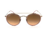 Сонцезахисні окуляри Ray-Ban Round Double Bridge RB 3647N 9069/A5 51мм. GRADIENT BROWN