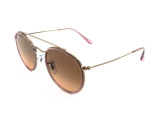 Сонцезахисні окуляри Ray-Ban Round Double Bridge RB 3647N 9069/A5 51мм. GRADIENT BROWN. Фото 2