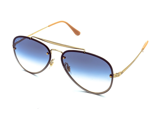 Сонцезахисні окуляри Ray-Ban Blaze Aviator RB 3584N 001/19 58 мм. GRADIENT BLUE. Фото 2