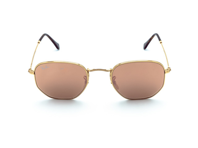 Сонцезахисні окуляри Ray-Ban Hexagonal Flat Lenses RB 3548N 001/Z2 48 мм. MIRROR PINK