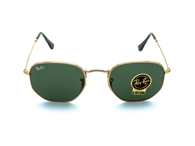 Сонцезахисні окуляри Ray-Ban Hexagonal Flat Lenses RB 3548-N 001 51 мм. TINTED GREEN 