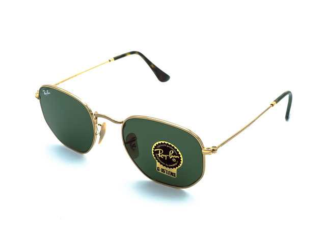 Сонцезахисні окуляри Ray-Ban Hexagonal Flat Lenses RB 3548-N 001 51 мм. TINTED GREEN 