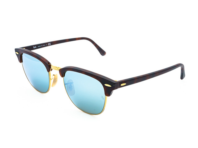 Сонцезахисні окуляри Ray-Ban Clubmaster Flash Lenses RB 3016 1145/30 51 мм. MIRROR CRYSTAL SILVER