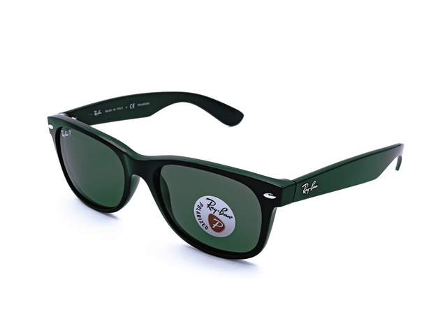 Сонцезахисні окуляри Ray-Ban New Wayfarer RB 2132 901/58 55 мм. TINTED GREEN POLAR. Фото 2