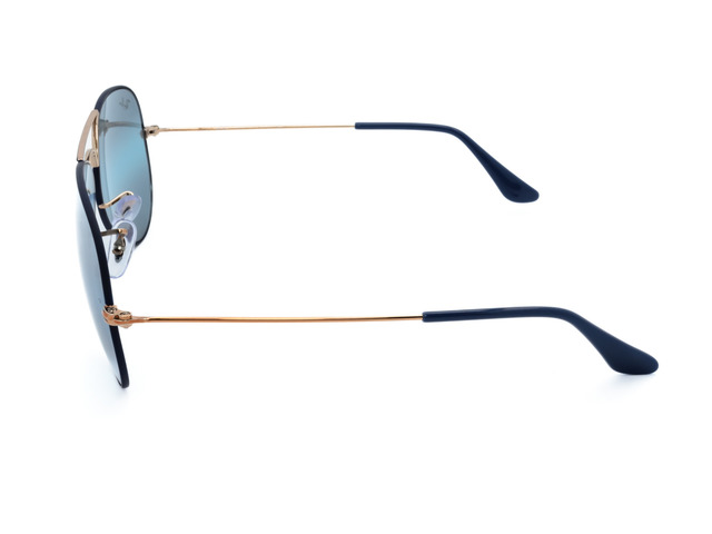 Сонцезахисні окуляри Ray-Ban Aviator Large Metal RB 3025 9156/AJ 58 мм. MIRROR BLUE. Фото 3