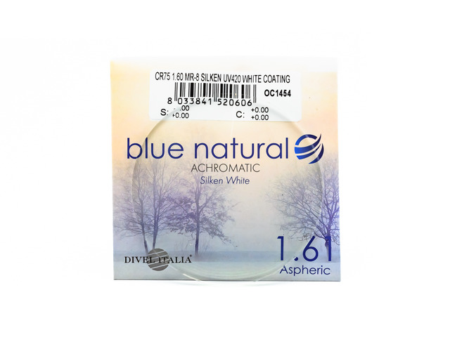 Лінзи для окулярів DIVEL ITALIA 1.61 SILKEN WHITE BLUE NATURAL