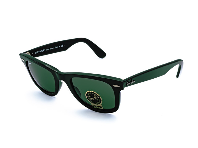 Сонцезахисні окуляри Ray-Ban Original Wayfarer RB 2140 901 54 мм. TINTED GREEN. Фото 2