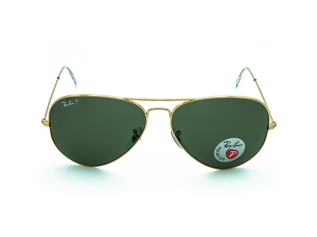 Сонцезахисні окуляри Ray-Ban Aviator Large Metal RB3025 001/58 58мм. TINTED GREEN POLAR