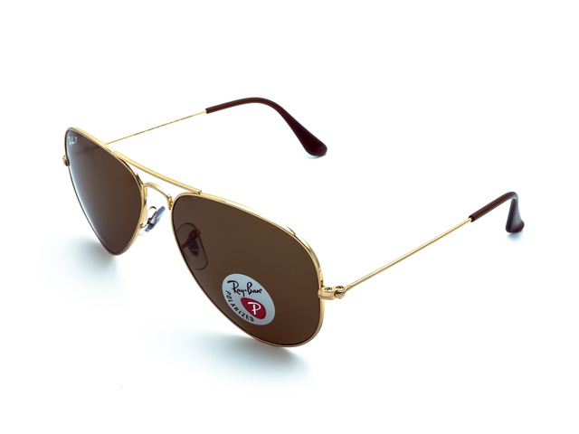 Сонцезахисні окуляри Ray-Ban Aviator Large Metal RB 3025 001/57 58 мм. TINTED BROWN POLAR