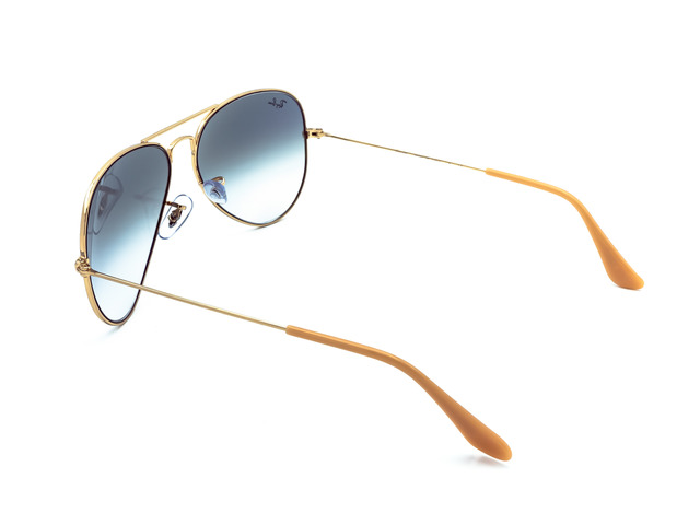 Сонцезахисні окуляри Ray-Ban Aviator Large Metal RB 3025 001/3F 55 мм. GRADIENT BLUE. Фото 4