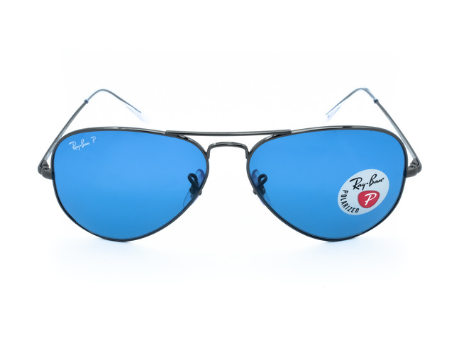 Сонцезахисні окуляри Ray-Ban Aviator RB 3689 004/S2 58 мм. TINTED BLUE POLAR