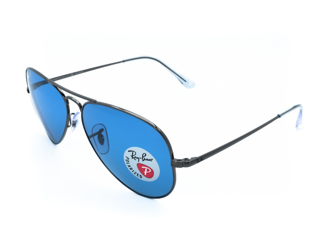 Сонцезахисні окуляри Ray-Ban Aviator RB 3689 004/S2 58 мм. TINTED BLUE POLAR