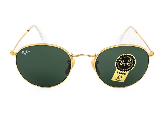 Сонцезахисні окуляри Ray-Ban Round Metal RB 3447 001 47 мм. TINTED GREEN